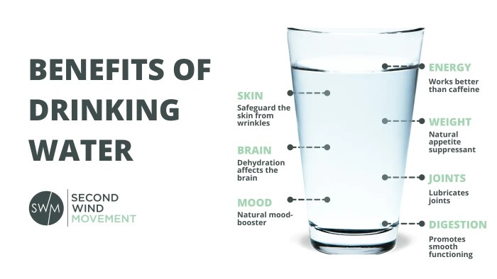 Water drinking digestive system intake benefits food healthy health drink body digestion improves sufficient ability promoting hence functioning smooth break